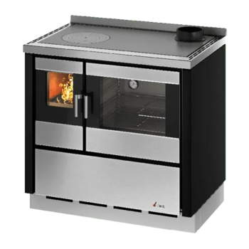 Cuisinière à bois KOOK 90 - Acier Noir - 7,5 kW Cuisinière à bois KOOK 90 - Acier Noir - 7,5 kW